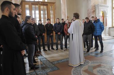 Делегация ХК «Рязань» посетила Сретенский монастырь